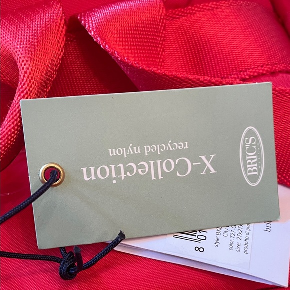 Bric's Vibrant Red Backpack made Italy - Picture 14 of 14